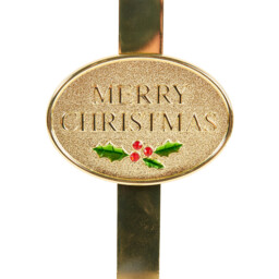 Merry Christmas Wreath Hanger Gold - Gold - Wilko - thumbnail 3