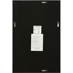 Dalton Triple Edge Black All Glass Mirror 90 x 60cm - MirrorOutlet - Wilko - thumbnail 6