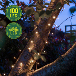 GardenKraft 2 Pack Bright White 100 LED Solar Light - Size: 20.5 x 8.5 x 9cm - Multi - Wilko - thumbnail 7