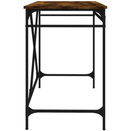 vidaXL Modern Large Desk Smoked Oak - Size: 75 x 100 x 50cm - Brown - Wilko - thumbnail 6