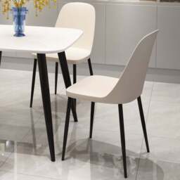Core Products Aspen Duo Set of 2 Calico and Black Dining Chairs - Multi - Wilko