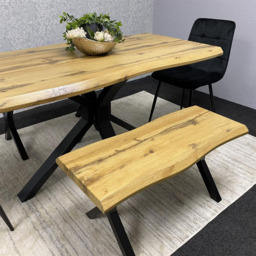 Kosy Koala 4 Seater Wood and Velvet Dining Bench Set Black - Multi - Wilko - thumbnail 5