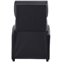 Faux Leather Black Recliner Pushback Adjustable Arm chair - Size: 106 x 68 x 81cm - MCC - Wilko - thumbnail 4