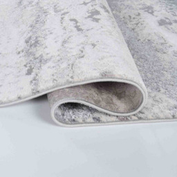 Desire Rugs Onyx Silver Grunge Sprayed Abstract Area Rug 120 x 170cm - Wilko - thumbnail 4