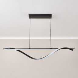 ValueLights Infinity Black Twisted Bar Integrated LED Ceiling Light - Size: 120 x 98 x 15cm - Wilko - thumbnail 6