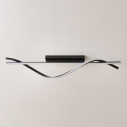 ValueLights Infinity Black Twisted Bar Integrated LED Ceiling Light - Size: 120 x 98 x 15cm - Wilko - thumbnail 4