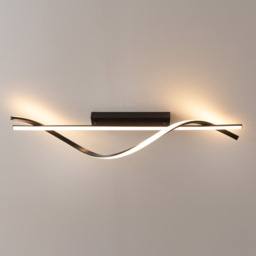 ValueLights Infinity Black Twisted Bar Integrated LED Ceiling Light - Size: 120 x 98 x 15cm - Wilko - thumbnail 5