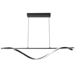 ValueLights Infinity Black Twisted Bar Integrated LED Ceiling Light - Size: 120 x 98 x 15cm - Wilko - thumbnail 1