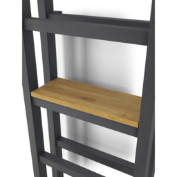 Terma Stand Modern Grey Heated Towel Rail 2097 BTU 1150 x 400mm - Size: 115 x 40 x 18.2cm - Wilko - thumbnail 6