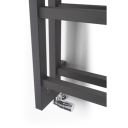 Terma Stand Modern Grey Heated Towel Rail 2097 BTU 1150 x 400mm - Size: 115 x 40 x 18.2cm - Wilko - thumbnail 7