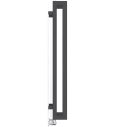 Terma Stand Modern Grey Heated Towel Rail 2097 BTU 1150 x 400mm - Size: 115 x 40 x 18.2cm - Wilko - thumbnail 5
