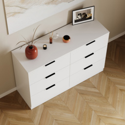 Vida Designs Trega 6 Drawer White Chest of Drawers - Wilko - thumbnail 5