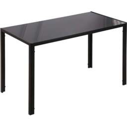 Portland 4 Seater Dining Table Black - Wilko - thumbnail 3