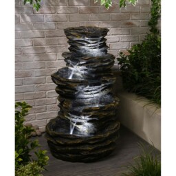 My Garden Tranquil 4 Drop Rock Fall Garden Water Fountain - Wilko - thumbnail 6