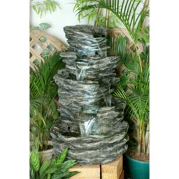 My Garden Tranquil 4 Drop Rock Fall Garden Water Fountain - Wilko - thumbnail 5