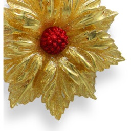 Glitter Pointsettia Hanging Decoration - Sleigh Bells Ring - Wilko - thumbnail 4