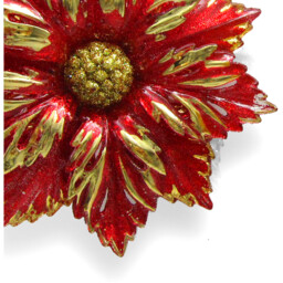 Glitter Pointsettia Hanging Decoration - Sleigh Bells Ring - Wilko - thumbnail 3