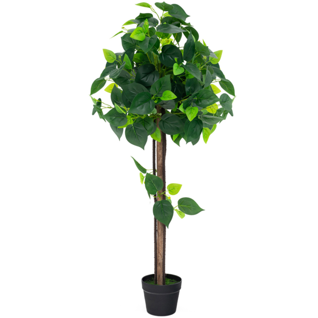 Costway Hydrangea Tree Artificial Plant In Pot 3.7ft - Size: 120 x 23 x 23cm - Green - Wilko - image 1