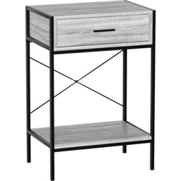 Home Vida Brooklyn Single Drawer Grey Industrial Console Table - Size: 34 x 50 x 74cm - Wilko - thumbnail 3