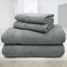 Mayfair Egyptian Cotton Grey Hand Towel Set of 2 - Wilko - thumbnail 4