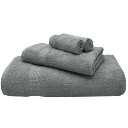 Mayfair Egyptian Cotton Grey Hand Towel Set of 2 - Wilko