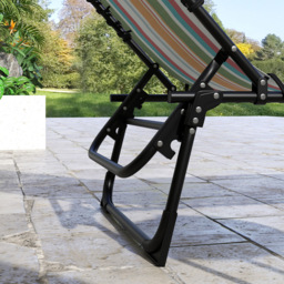 Outsunny Set of 2 Multicolour Foldable Cot Sun Lounger - Size: 1 Seater - Wilko - thumbnail 4