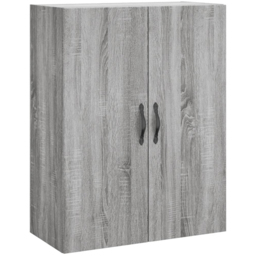 vidaXL 2 Door Grey Sonoma Wall Mounted Cabinet - Size: 90 x 69.5 x 34cm - Wilko - thumbnail 3