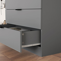 Home Source Phoenix 5 Drawer Grey Chest of Drawer - Wilko - thumbnail 7