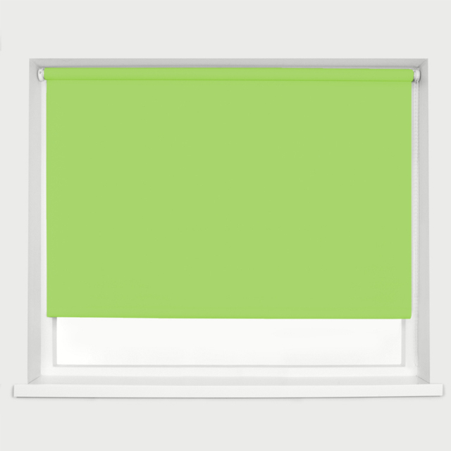 Caecus Blackout Roller Blinds Lime Green 180cm x 120cm - Size: 160 x 180 x 5cm - Wilko - image 1