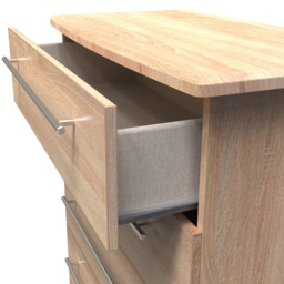Crowndale Sherwood 5 Drawer Bardolino Oak Chest of Drawers - Brown - Wilko - thumbnail 7