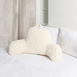Bow Faux Fur Cuddle Chair Natural - Size: 85 x 43 x 40 cm - Divante - Wilko - thumbnail 3
