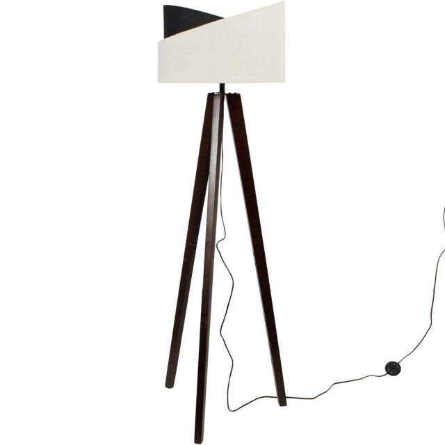 Avery Floor Lamp - White and Black - Wilko - image 1