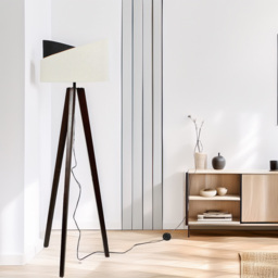 Avery Floor Lamp - White and Black - Wilko - thumbnail 3