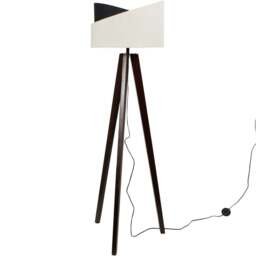 Avery Floor Lamp - White and Black - Wilko