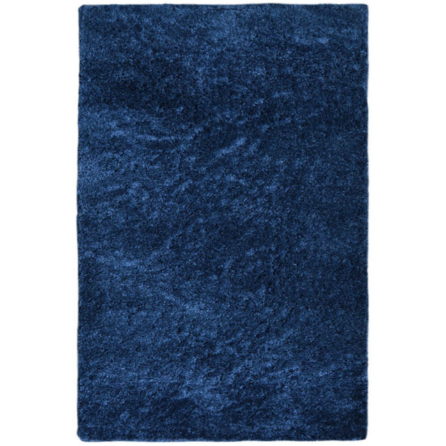 Homemaker Navy Snug Plain Shaggy Rug 200 x 290cm - Blue - Wilko - image 1