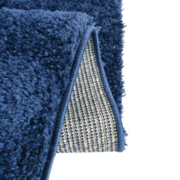 Homemaker Navy Snug Plain Shaggy Rug 200 x 290cm - Blue - Wilko - thumbnail 5