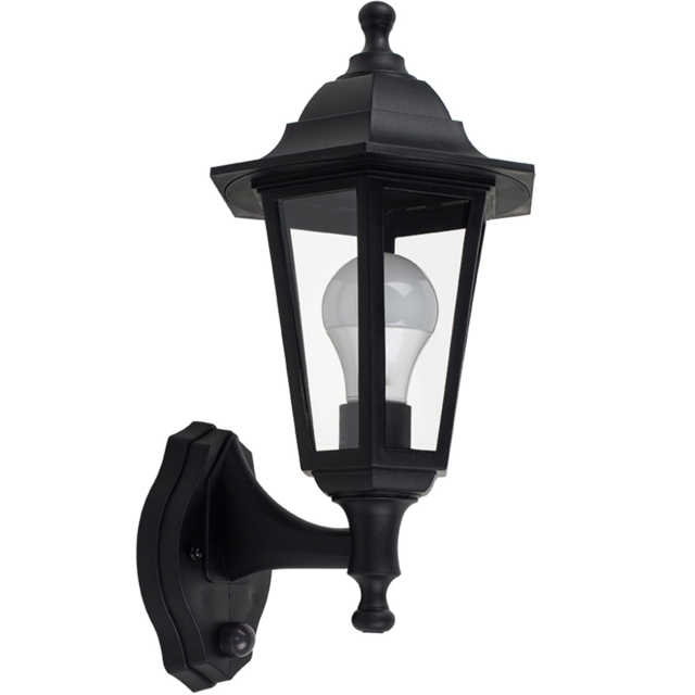ValueLights Mayfair Black Wall Lantern - Size: 35.5 x 17 x 21cm - Wilko - image 1