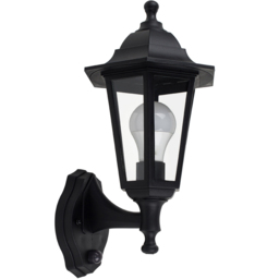 ValueLights Mayfair Black Wall Lantern - Size: 35.5 x 17 x 21cm - Wilko - thumbnail 1