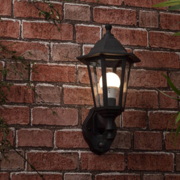 ValueLights Mayfair Black Wall Lantern - Size: 35.5 x 17 x 21cm - Wilko - thumbnail 3