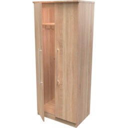 Crowndale Sherwood 2 Door Bardolino Oak Double Wardrobe - Brown - Wilko - thumbnail 7