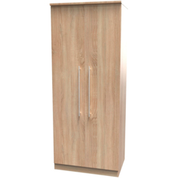Crowndale Sherwood 2 Door Bardolino Oak Double Wardrobe - Brown - Wilko - thumbnail 5