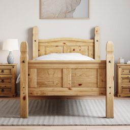 Vida Designs Corona Single Pine High Foot Wooden Bed Frame - Brown - Wilko - thumbnail 4