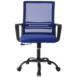 Blue Swivel Height Adjustable Mesh Back Office Chair - Size: 90 x 58 x 58cm - MCC - Wilko - thumbnail 4