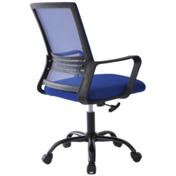 Blue Swivel Height Adjustable Mesh Back Office Chair - Size: 90 x 58 x 58cm - MCC - Wilko - thumbnail 5