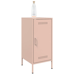 vidaXL Single Door Pink Metal Sideboard Set of 2 - Size: 79 x 36 x 39cm - Wilko - thumbnail 5