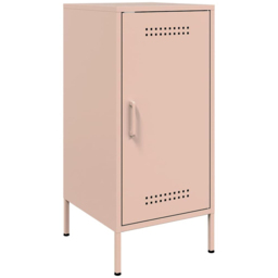 vidaXL Single Door Pink Metal Sideboard Set of 2 - Size: 79 x 36 x 39cm - Wilko - thumbnail 7