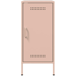 vidaXL Single Door Pink Metal Sideboard Set of 2 - Size: 79 x 36 x 39cm - Wilko - thumbnail 4