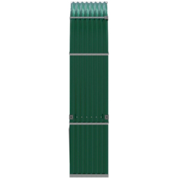 vidaXL Green Galvanised Steel Firewood Log Holder 210 x 120 x 45cm - Wilko - thumbnail 5