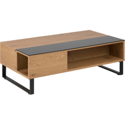 Florence Azalea Single Shelf Black and Oak Lift Up Coffee Table - Brown - Furniture To Go - Wilko - thumbnail 5