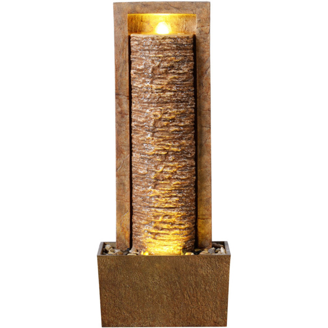 Teamson Home Outdoor Brown Framed Column Water Fountain 32 inch - Size: 82.04 x 21.59 x 33.78cm - Wilko - image 1